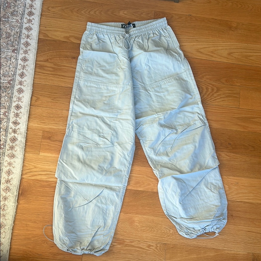 Zara Light Blue Cargo Pants